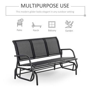 Outdoor Courtyard Seats for 3 People Patio Benches - Product Image 1