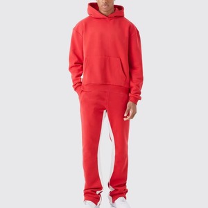 Survêtements d'hiver décontractés à capuche ajustables pour hommes, 100 % coton, haute qualité, respirants, séchage rapide, impression numérique personnalisée - Product Image 1
