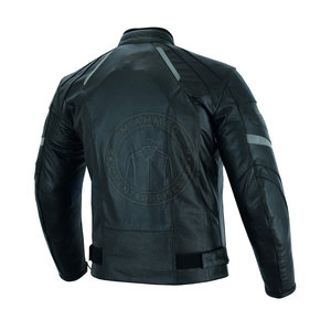Chaqueta de Cuero para Motociclista, Elegante, Transpirable, Resistente al Viento, para Hombre, Talla Grande, Ajuste Cómodo, Textura Suave y Estilo Moderno - Product Image 5