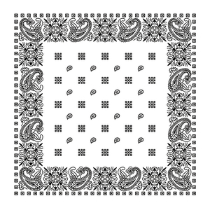 Bandana en coton à motif Paisley traditionnel, écharpe unisexe classique, à porter en toutes saisons, style décontracté - Product Image 3