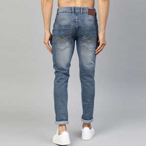 Jeans de Diseñador para Hombre, Corte Slim Fit, al por Mayor, de Alta Calidad, Pantalones Vaqueros Negros Ajustados a la Moda para Hombre - Product Image 2