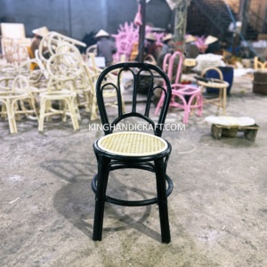 Chaises pour enfants en rotin naturel faites à la main pour accessoires de photographie, location d'événements, mariage, fête d'anniversaire, mobilier OEM - Product Image 1