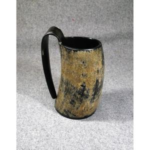 Jarra de Cerveza de Cuerno de Búfalo Estilo Europeo con Patrón de Mármol para Fiestas y Eventos, Vasos de Cuerno Duraderos para Adultos - Product Image 3