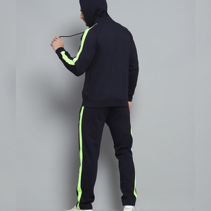 Chándal 2 en 1 con Capucha para Hombre, 100% Algodón, Forro Polar, Transpirable, Bolsillos Ocultos, Estilo Casual para Otoño - Product Image 2