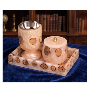 Venta al por mayor hecha a mano Madre Real perla acrílico bandeja tapas contenedor de alimentos tofe bolsa de té artículos de comida seca Pascua regalos de navidad - Product Image 1