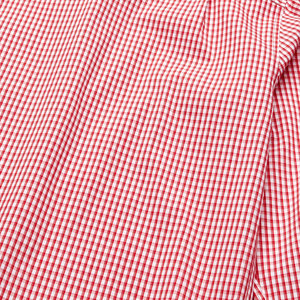 Men's <b>Red</b> Gingham Plaid Button Down Collar Long Sleeve Casual <b>Shirt</b> Woven Broadcloth Classic Men Business Office <b>Shirt</b> Formal - Product Image 6