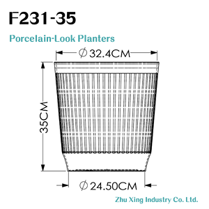 Maceta de orquídeas plisada con aspecto de porcelana, respetuosa con el medio ambiente, 9x3,5 ", jardín de plástico y espacio comercial, con un diseño de espacio comercial - Product Image 6