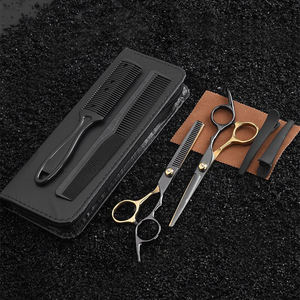 Professional Hair Scissors Set Stainless Steel Thinning Shears Salon <b>Barber</b> Tools Right Handed Long Handle Sharp <b>Blade</b> - Product Image 3