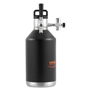 Mini Fusto in Acciaio Inox 304 da 128Oz/4L Pressurizzato con Display di Pressione e Sistema di Erogazione CO per Birra - Product Image 1