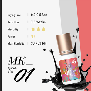 Flexible Packaging 0.3-0.5 second Dry Time eyelash <b>adhesive</b> glue For <b>Lash</b> Technicians - Product Image 2