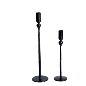 Metal Candle Holder Set <b>Black</b> Iron Taper Candle Stand Decorative Table Centerpiece <b>Candlestick</b> Holder for Home Wedding Party Hot - Product Image 1