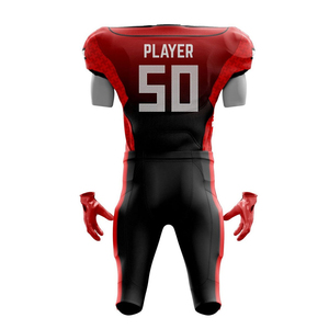 Uniforme de Fútbol Americano Sublimado Transpirable de Poliéster de Color Liso de Diferentes Estilos de Secado Rápido - Product Image 5