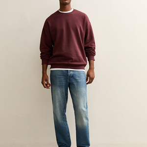 Sweat-shirts pour hommes - Sweat-shirts à col rond personnalisés - Pulls pour hommes - Sweat-shirts à manches longues en polaire épaisse, couleur unie - Product Image 1