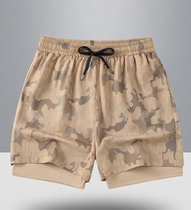 Pantalones Cortos Deportivos Ultraligeros para Hombre, Elásticos, de Cintura Media, Color Sólido, Ajuste Atlético Flexible, Ideales para Carreras Largas Diarias - Product Image 1