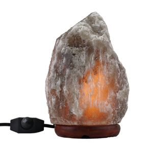 Lámpara de Sal Gris Natural de 3-5 kg, Cristal de Sal del Himalaya, Luz para Aliviar la Ansiedad y Dormir Mejor, Marca Privada OEM - Product Image 3