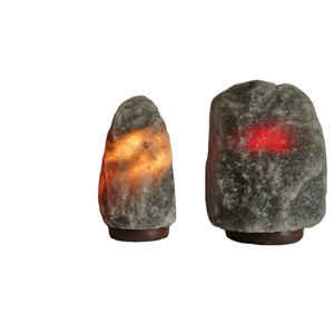 Lampes en sel de l'Himalaya gris avec logo personnalisé, éclairage en cristal naturel sculpté à la main de qualité supérieure, avec taille OEM, étiquette privée, vente en gros - Product Image 3