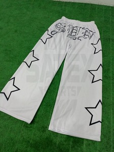 Wholesale Custom <b>Men</b> Streetwear <b>Joggers</b> Oversized Star Print Wide Leg Track Pants Hip Hop <b>Loose</b> Athletic Sweatpants - Product Image 6