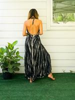 Robe longue décontractée tie-dye streetwear, best-seller, design simple, en rayonne et coton tissés, éco-responsable, style moderne, manches longues