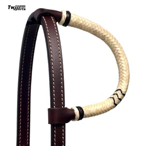 Twill Sports Factory Customized New Horse Rein Headstall <b>Halter</b> Adjustable English Saddle Style Horse Riding Equipment Leather - Product Image 2