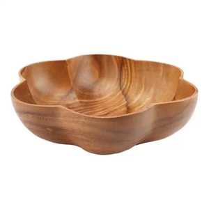 Tazón de Madera Hecho a Mano, Redondo, Natural, Artesanal, Decoración del Hogar, Estilo Rústico - Product Image 2