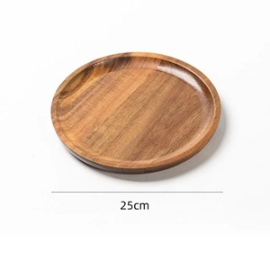 Grande assiette de service en bois artisanale, motif paysager, pour baptême, anniversaire, traiteur, décoration, design moderne. - Product Image 3
