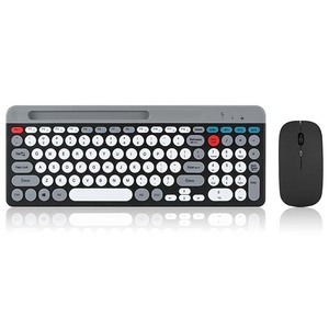 Clavier et souris sans fil BT double mode, clavier compact pour iPad, tablette, ordinateur portable, multi-systèmes iOS, Android, Windows, Mac, bureau - Product Image 5