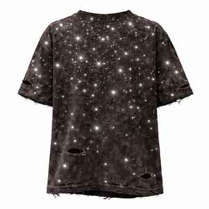 เสื้อยืดคอตตอน 100% 400gsm ซักกรด ยี่ห้อ Zhus International เสื้อยืดผู้ชายคุณภาพสูง สไตล์สตรีทแวร์ ดีไซน์วินเทจขาดๆ - Product Image 4