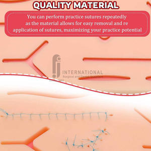 Ensemble d'instruments de pratique de suture en acier inoxydable personnalisé pour étudiants en médecine, manuel, réutilisable, haute qualité, CE ISO - Product Image 6