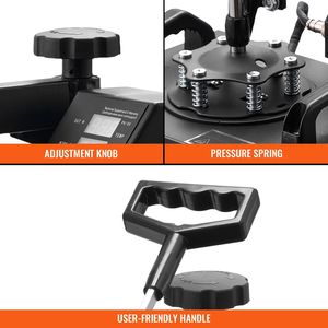 Máquina de Prensa de Calor para Camisetas de 12x10 Pulgadas (30x23cm), Máquina de Sublimación por Transferencia de Calor - Product Image 4