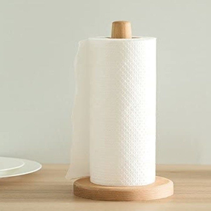 Eco-Friendly Natural Paper Towel <b>Holder</b> Kitchen Roll Stand For Sustainable Bathroom Tissue Dispenser & Modern Table Organizer - Product Image 6