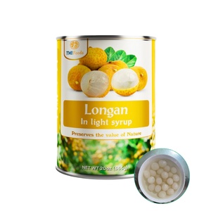Vietnam Factory Direct 20oz Longan savoureux au sirop léger Offre de gros populaire sur les fruits en conserve - Product Image 1