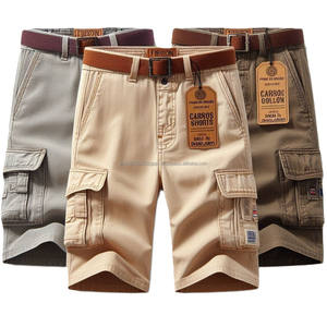 Nouveau design 2025 Short cargo pour homme Pantalon court en coton de haute qualité avec poches cargo en couleurs premium Short de marque privée - Product Image 2
