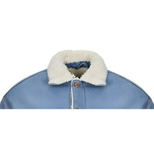 เสื้อแจ็คเก็ตเดนิมถักสำหรับผู้ชาย ราคาดีที่สุด ทรงเข้ารูป สีพื้น เป็นมิตรกับสิ่งแวดล้อม สไตล์วินเทจลำลอง เสื้อคลุมสำหรับฤดูหนาว เสื้อผ้าผู้ชาย - Product Image 2