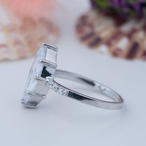 Luxury Vintage Silver 925 Gold Plated Prong Setting Moissanite <b>Ring</b> for <b>Couples</b> Wedding - Product Image 2