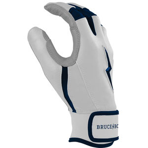 <b>Chrome</b> Series Short Cuff Batting Gloves Navy Softball Batting Gloves Infield Sports Soft Comfortable Design BRUCE BOLT - Product Image 3
