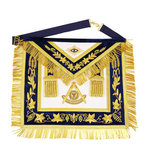Elegante Mandil Masónico con Patrones Decorativos, Regalia Masónica Duradera para Ocasiones Formales - Product Image 2