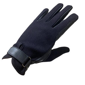 Guantes de equitación de cuero antideslizantes de alta calidad personalizados al por mayor, guantes transpirables y resistentes al viento - Product Image 5