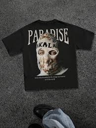 Camiseta de algodón de corte holgado con hombros caídos |   Ropa de Marca Personalizada con Impresión Digital de Alta Definición - Product Image 2