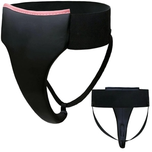 Protector Inguinal de Cuero Azul Resistente para MMA y Boxeo, Cinturilla Elástica Cómoda, Protección Integrada, Personalizado RL-GG-95 - Product Image 1