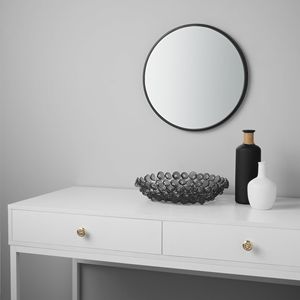 Specchio Decorativo Rotondo Nero 18x18 Pollici, Set da 2 per Bagno e Soggiorno - Product Image 5