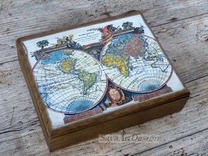 Boîte en bois imprimée pour la lithothérapie, boîte à bijoux spirituelle, boîte de rangement pour l'affichage de pierres précieuses, vente en gros - Product Image 5