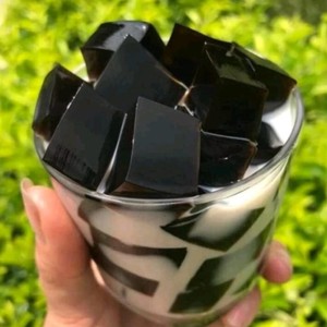 Mezcla Profesional de Polvo de Gelatina Negra para Tiendas de Té de Burbujas y Cafeterías, Ingrediente Suave para Postres de Gelatina de Hierba para Bebidas - Product Image 5