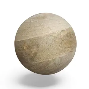 25mm Natural Wood Beads Half-hole Beads Products DIY Accessories Wooden Wall Signs - Product Image 2