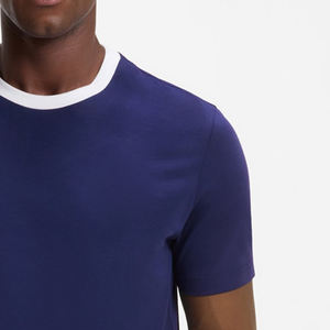 Diseño Elegante a Precio Económico / Servicio OEM Diseño de Ropa Casual Camiseta de Hombre con Cuello en Contraste Material de Alta Calidad - Product Image 4