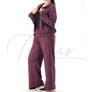 New Design High Quality Women's Two Piece <b>Tracksuit</b> Drawstring Closure Solid <b>Plain</b> Color Breathable Printed Lightweight Casual - Product Image 6