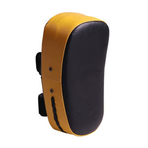 High Quality Custom Made Durable Curved Leather <b>Kick</b> Focus Pad Custom Logo Boxing Big Curved <b>Kick</b> <b>Shield</b> Boxing Leather <b>Kick</b> Pad - Product Image 4