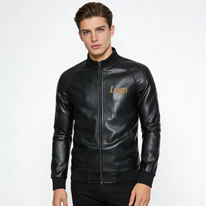 Chaquetas de Cuero de Alta Calidad con Revestimiento, Formales, Versátiles, con Cierre, Resistentes al Viento, Precio al por Mayor, Logotipo Personalizado - Product Image 4
