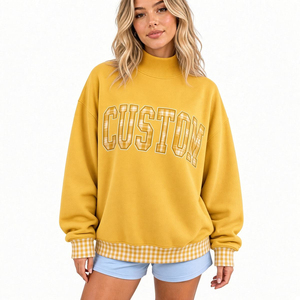 Sweat-shirt à capuche pour femme en polaire douce, pull à manches longues décontracté avec poche avant pour usage quotidien, vente en gros - Product Image 6