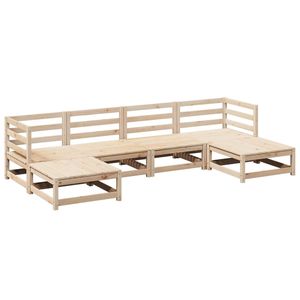 Conjunto de Sofás Modulares Grandes para Jardín, Madera de Pino Sólida Natural, Duradera y Elegante - Product Image 2