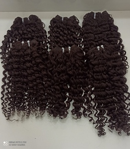 HAIR FASHION INDIA HFIC601 Cabello Humano Virgen Indio Rizado Birmano con Cutícula Alineada, Ondulado/Rizado, Paquetes de 100 g, Doble Trama a Máquina - Product Image 2